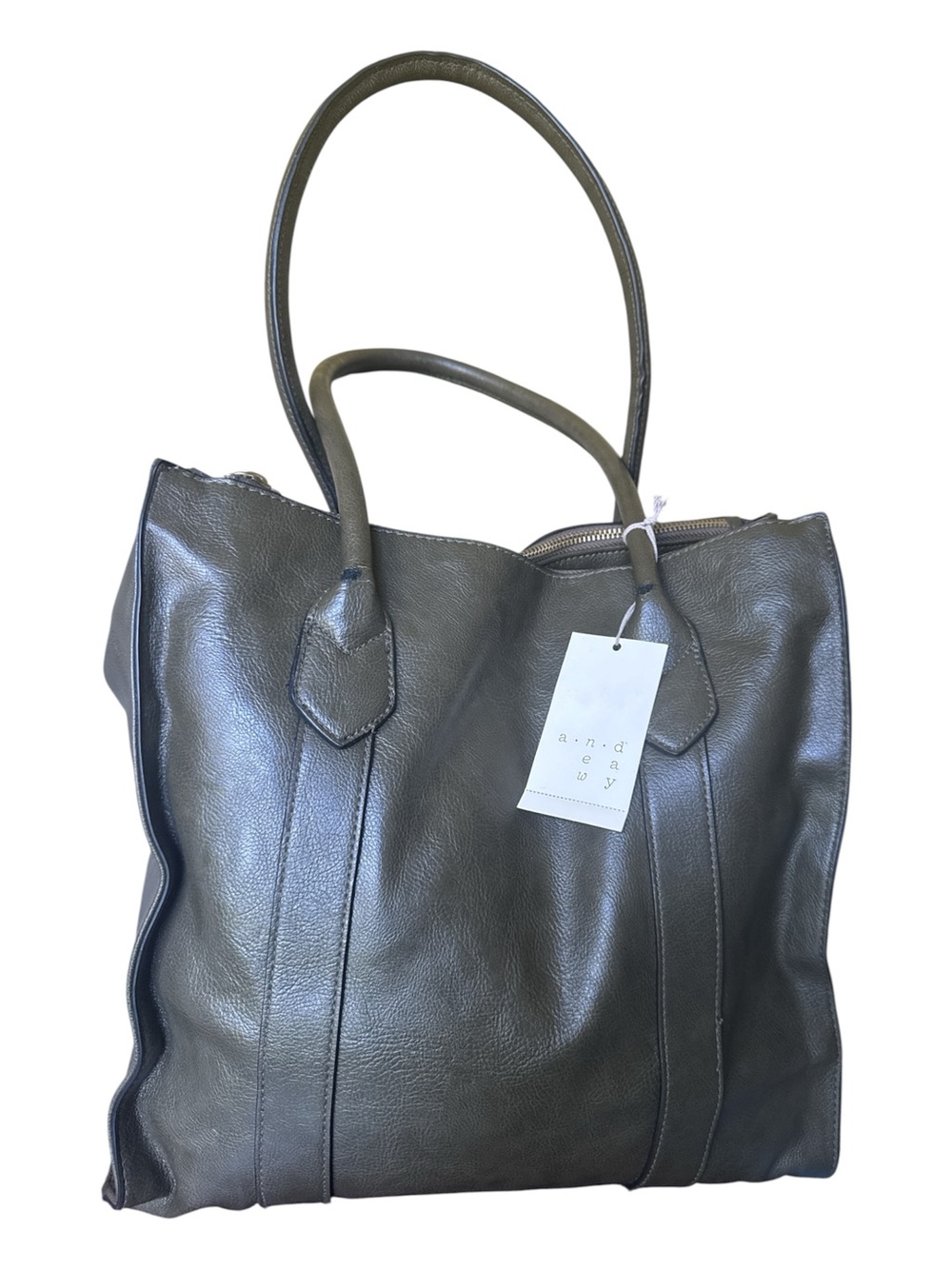 a new day olive green  Tote Bag